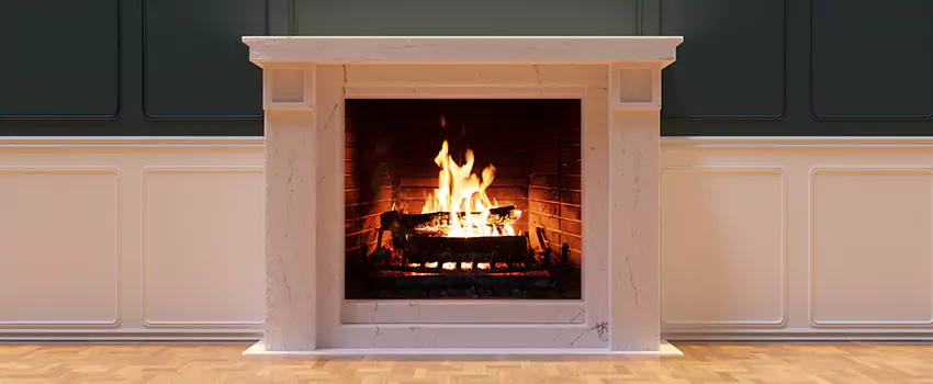 Open Flame Wood-Burning Fireplace Installation Services in San Mateo, California